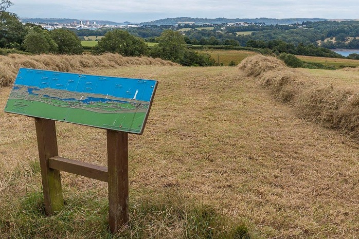 Hay making at Hitchings field